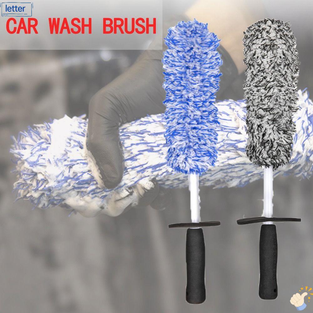 Cọ Vệ Sinh Bánh Xe Hơi Cán Mềm Bằng Sợi Microfiber Cao Cấp