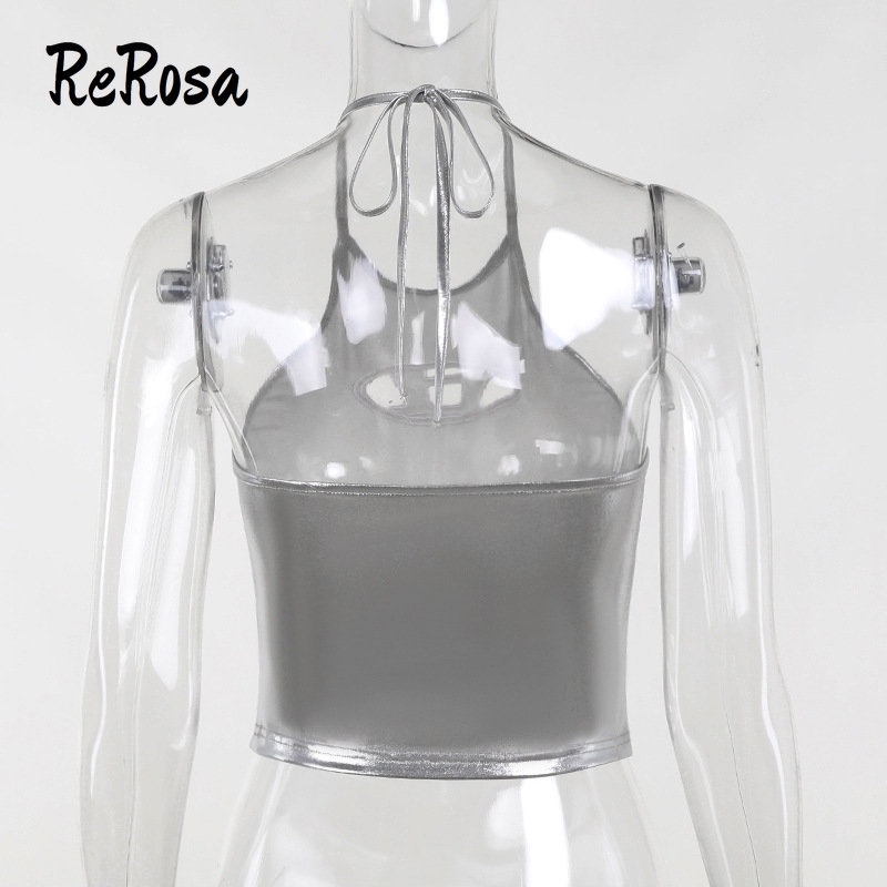 Áo Tank Top Cổ Yếm Thêu Chữ 2023d Dáng Ôm Thời Trang Cho Bạn Gái