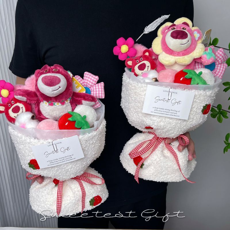 Búp Bê Nhồi Bông Hình Gấu Hoạt Hình Dễ Thương Dùng Làm Quà Tặng Sinh Nhật