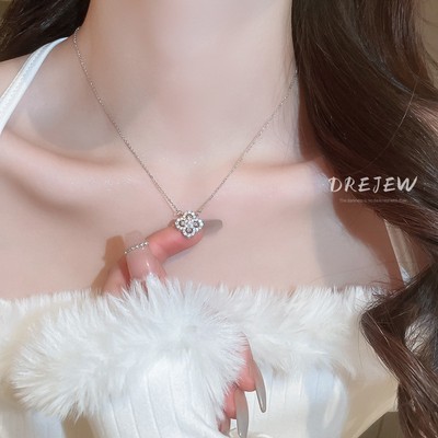 Drejew Hàn Quốc Zircon Hoa Vòng Cổ Niche Thiết Kế ins Phong Cách Xương Đòn Dây Chuyền Ánh Sáng Sang Trọng Cao Cấp Vòng Cổ Nữ Vòng Cổ