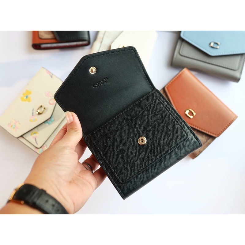 Ví Coach gập mini dáng bì thử xinh xắn