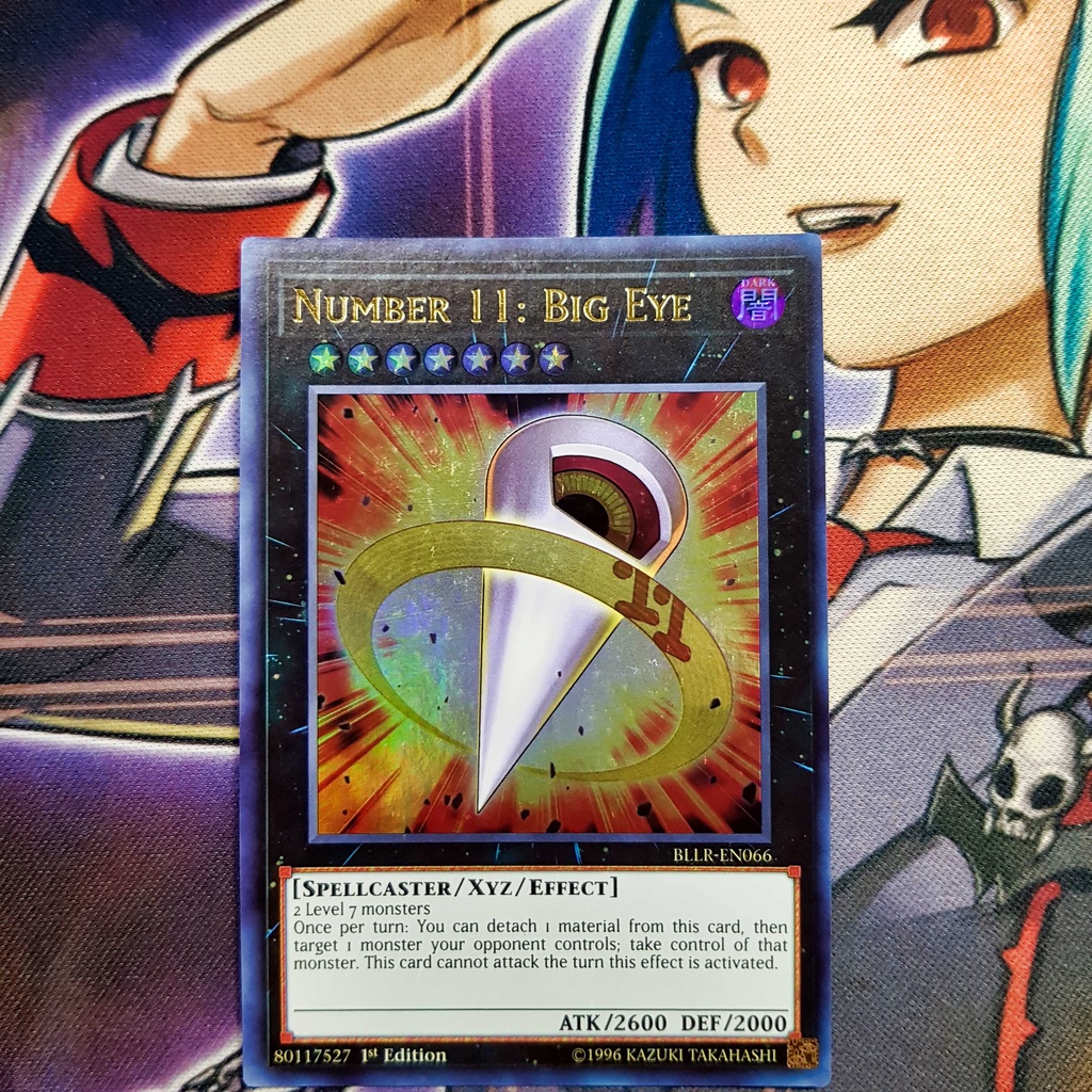 Thẻ bài Yugioh chính hãng | Number 11: Big Eye | BLLR Ultra rare.