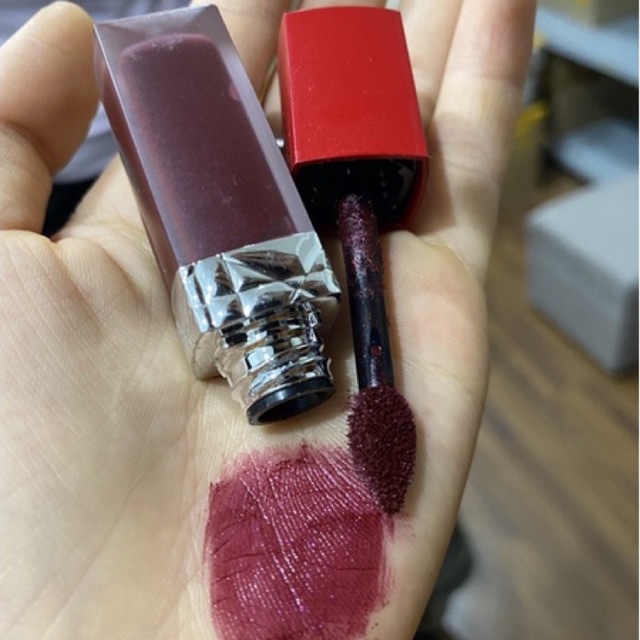 Son Kem DIOR tester unbox không tem đáy màu 989 Tím Mận