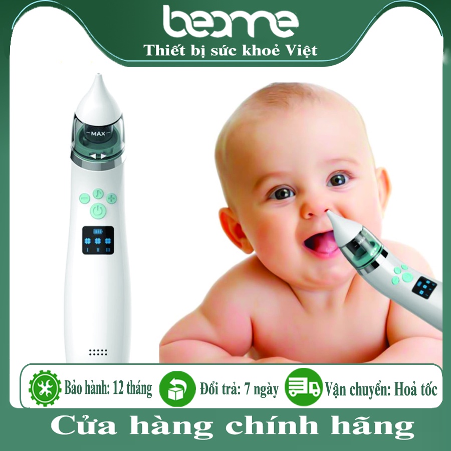 Máy Hút Mũi Cho Bé, Lấy Hết Đờm, Chất Nhầy Trong Mũi Bé, Đầu Hút Silicon Mềm Mại An Toàn