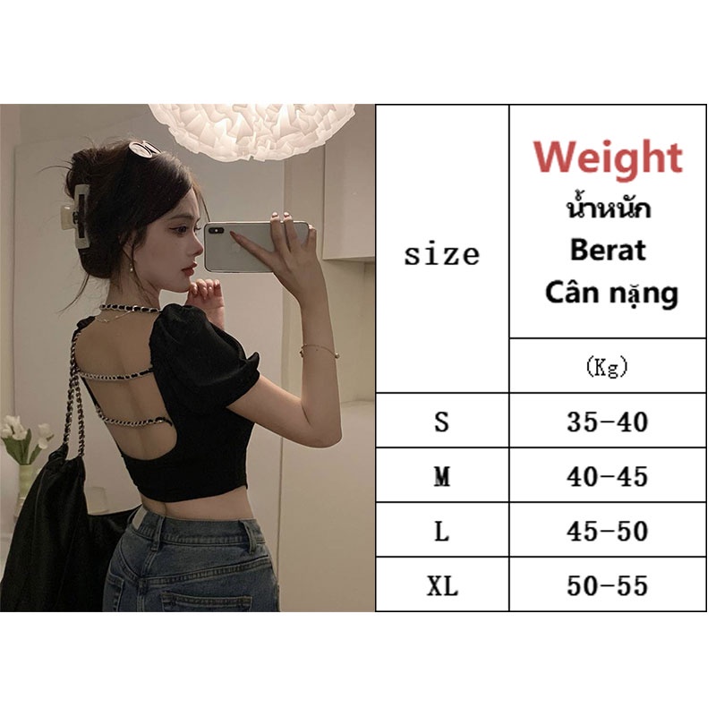 Áo Thun Tay Ngắn Hở Lưng Thời Trang Mùa Hè Quyến Rũ Cho Nữ áo croptop
