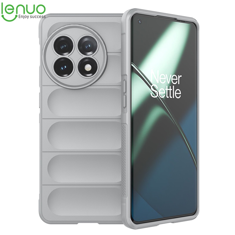 Lenuo Ốp điện thoại silicon Ốp lưng màu trơn chống sốc bảo vệ toàn diện thích hợp cho OnePlus 11 5G