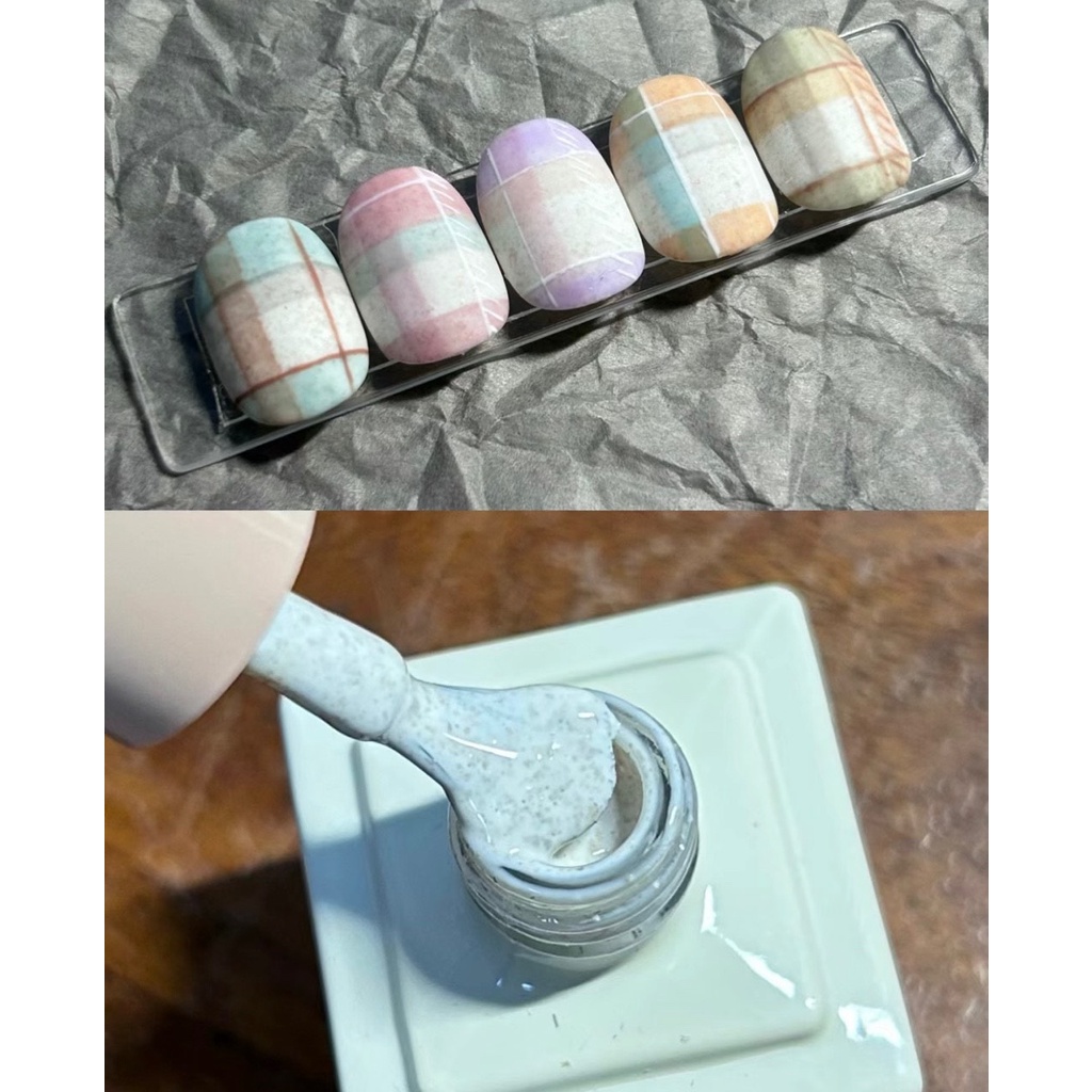 Sơn gel cát gạch men nhũ 4 màu chai 12ml