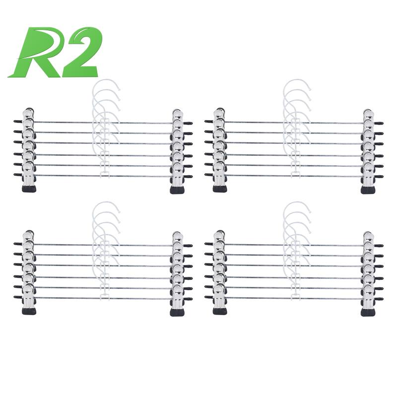 Set 24 Móc Treo Váy Quần Bằng Kim Loại Tiết Kiệm Không Gian