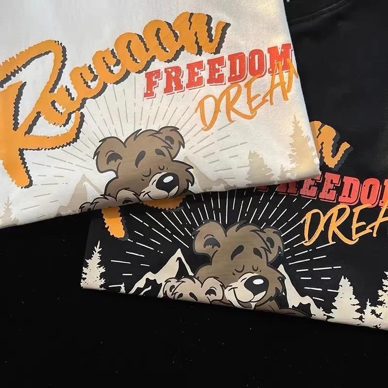 Áo thun NRVP tay ngắn in hình thời trang đường phố Hàn Quốc cho nữ