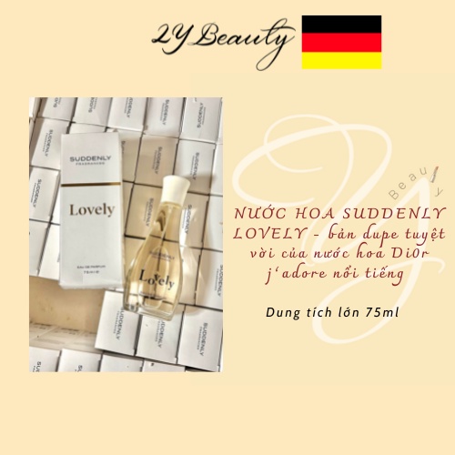 Hàng Đức - Nước Hoa SUDDENLY LOVELY 75ml mùi giống Di.or J’adore nổi tiếng - 2Y Beauty