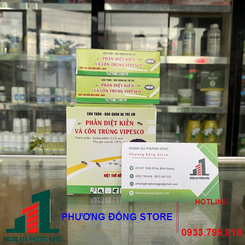 Phấn diệt kiến vipesco - hộp 2v