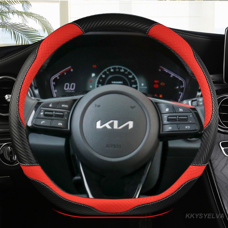 Bọc Vô Lăng Xe Hơi 38cm 15 "Bằng Da Cho Kia Sportage Sid Rio 3 Soul Sportage Ceed Sorento Cerato K2 K3 K4 K5 KX3 KX5 2022