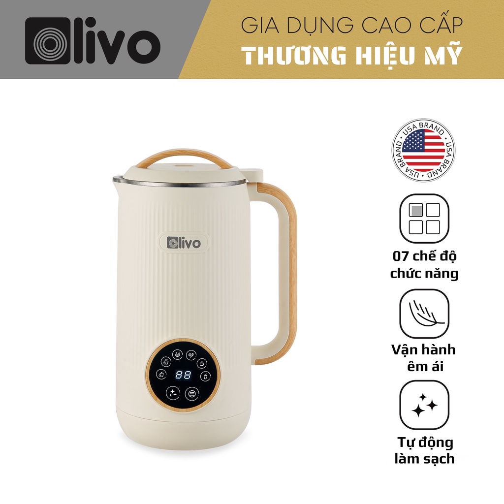 Máy Làm Sữa Hạt OLIVO CB400 Livo Making Life Easier – Nhỏ Gọn Tiện Mang Theo – Đa Chức Năng – Cao Cấp
