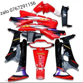 Dàn áo wave zx màu đỏ đen hàng zin chính hãng - vjc sài gòn