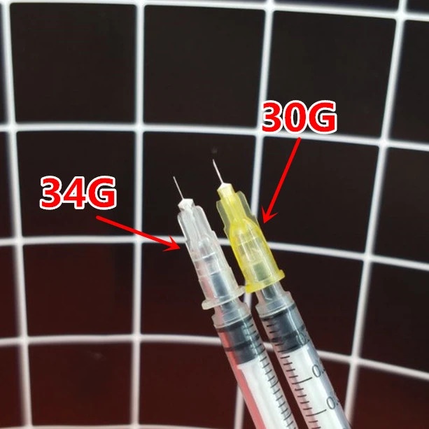 Đầu kim 34G 4mm Sungshim nanoneedle tiêm cá hồi dưỡng chất prp