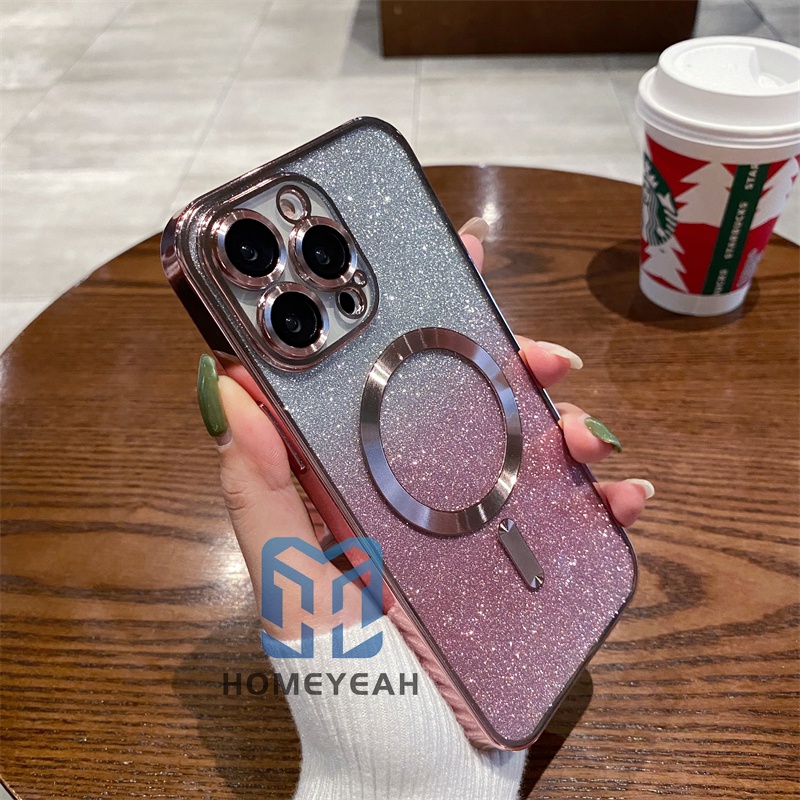 Ốp Điện Thoại Mềm Trong Suốt Chống Sốc Có Ngăn Đựng Thẻ Và Kim Tuyến Cho iPhone 11 12 13 14 Pro Max 14 Plus