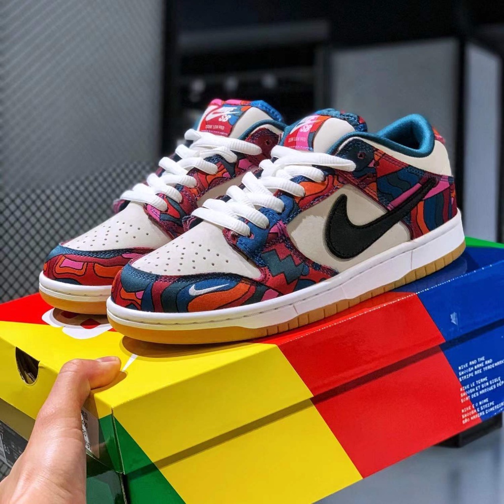 Giày Thể Thao Parra X N.K SB Dunk Cổ Thấp size 36-45 IF3C Thời Trang Cho Nam Và Nữ