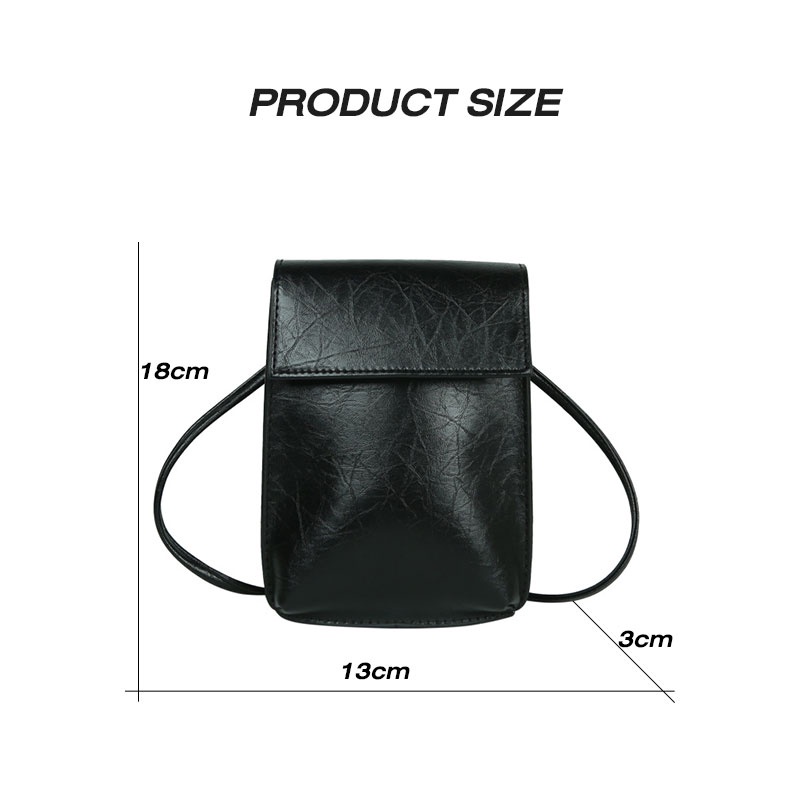 AlphaZ Túi Đeo Chéo Mini Đựng Điện Thoại Thiết Kế Đơn Giản Phong Cách Vintage