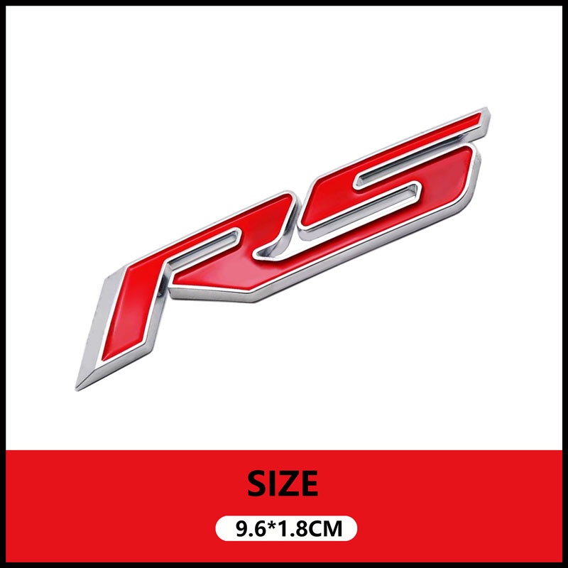 Miếng Dán Trang Trí Đuôi Xe Hơi Chevrolet Trax Cruze Malibu Captiva Explorer Aveo RS Bằng ABS