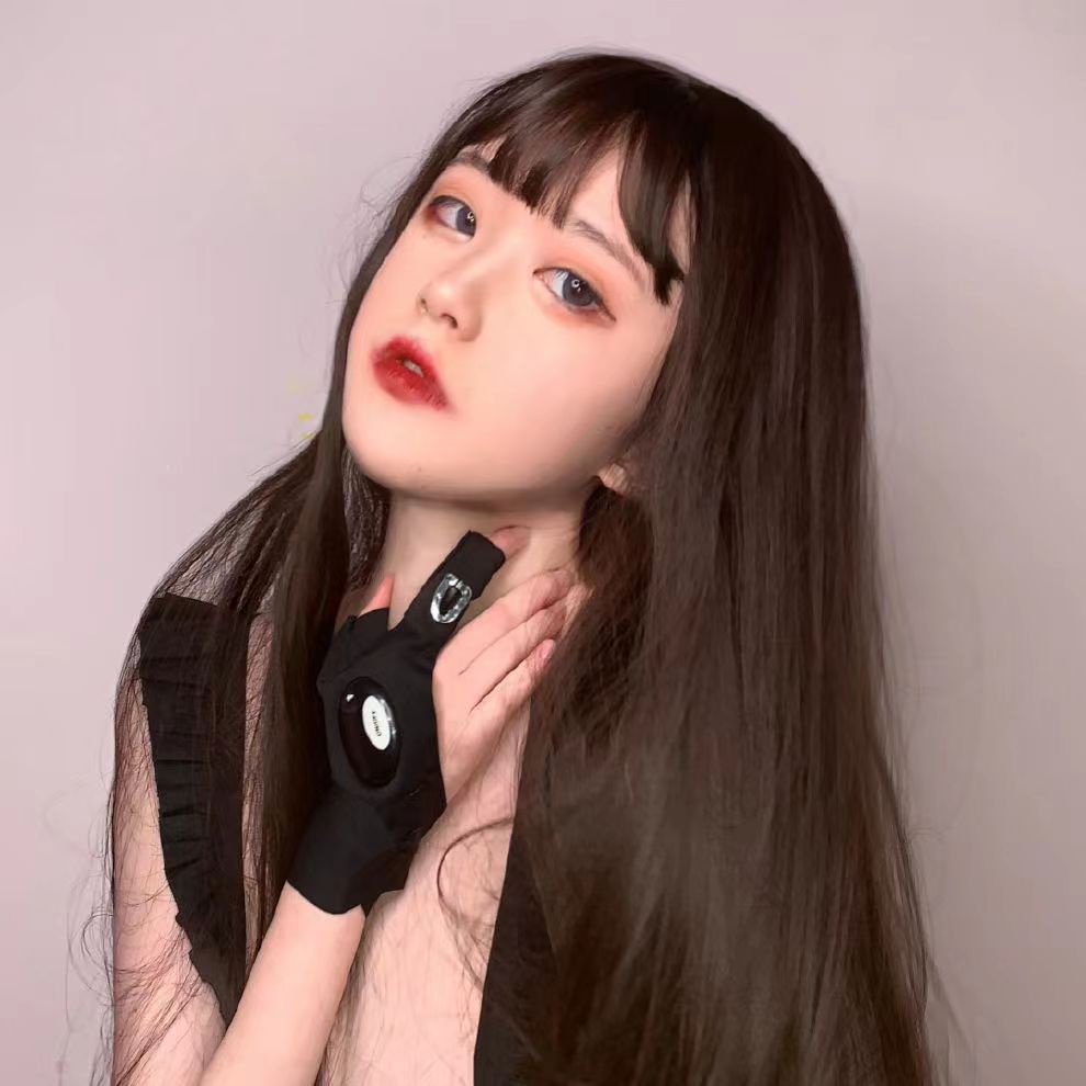 Tóc Giả Dài Thẳng Màu Trắng / Hồng Nhạt Phong Cách Lolita Hàn Quốc Cho Nam Nữ