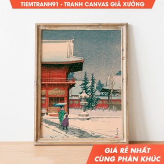 Tranh , Vintage Japanese Painting Japanese Artwork Japanese Wall Art Antique Winter Painting Japanese.