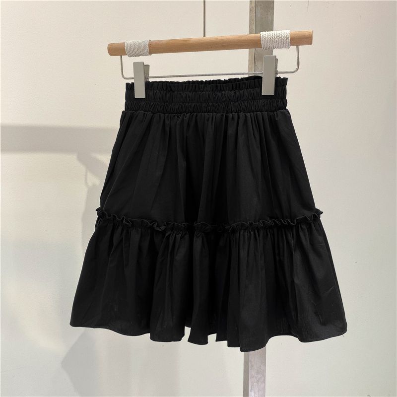 Chân Váy Chữ A Xếp Ly Lưng Cao Co Giãn Mẫu Mới 2023 Thời Trang Mùa Hè Cho Bé Gái