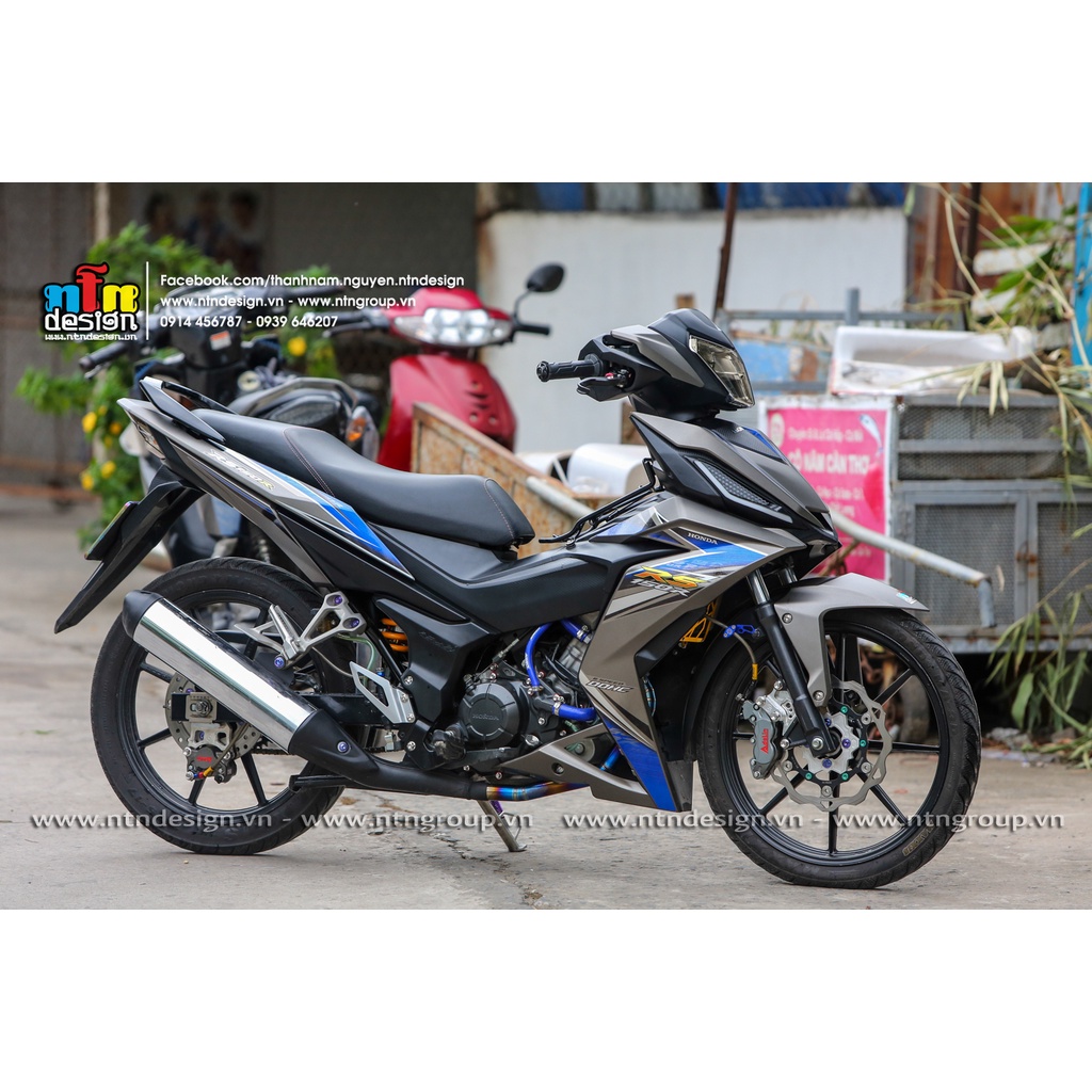 Tem rời mẫu RS xanh cho Winner V1 xám