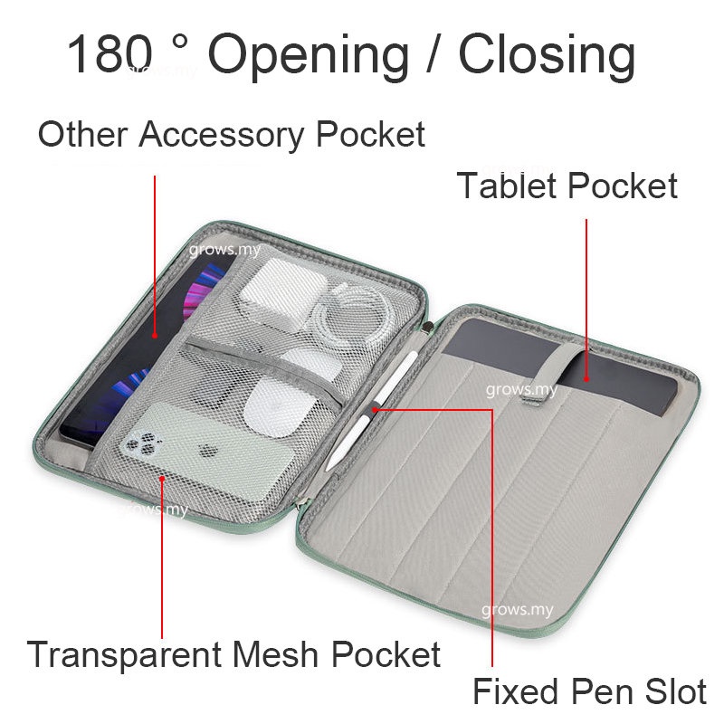 Túi Xách Tay Đựng Máy Tính Bảng Chống Sốc Cho Microsoft Surface Pro 9 8 13.3 7 Plus Pro 5 6 RT Laptop Go 3 2 10.5 12.4 Book 3 2 13.5 Inch