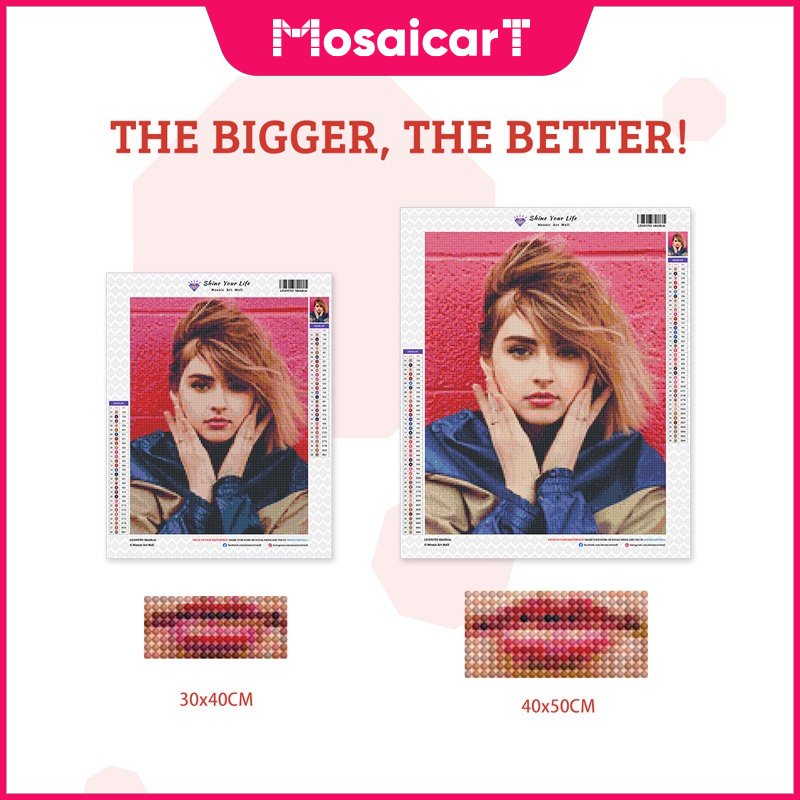 Bộ Tranh Đính Đá 5D DIY Hình Chú Mèo Dễ Thương Kích Thước 30x40cm / 40x50cm