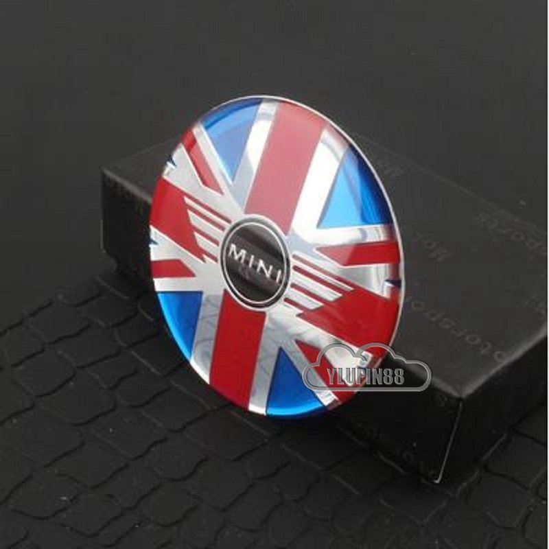 Set 4 Miếng Dán 52mm 56mm Trang Trí Trục Bánh Xe Hơi Mini Cooper S JCW Clubman Countryman R53 R52 R55 R50 F56