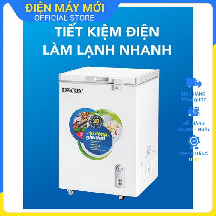 Tủ đông Hòa Phát mini 107 lít HCF-106S1N1 1 ngăn đông