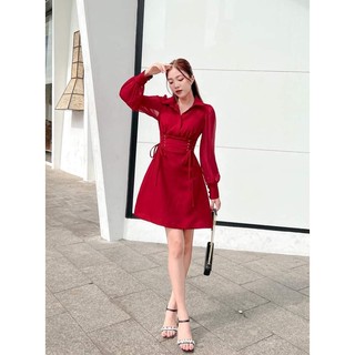 Đầm bigsize tay dài phối voan sang trọng lịch sự ( Thời trang Vicky G - Anitagreen ) HN0223