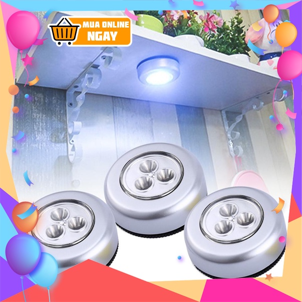 [HSP119] Đèn LED Dán Tường 3 Bóng Cảm Ứng Chạm - Đèn LED treo tường Happy Home 1977