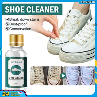 Hàng Có Sẵn Dụng Cụ Làm Sạch Giày Trắng 30Ml Chất Làm Trắng Giày Trắng Dụng Cụ Làm Sạch Giày Thể Thao Chất Tẩy Vết Bẩn Chăm Sóc Giày Không Chứa Nước