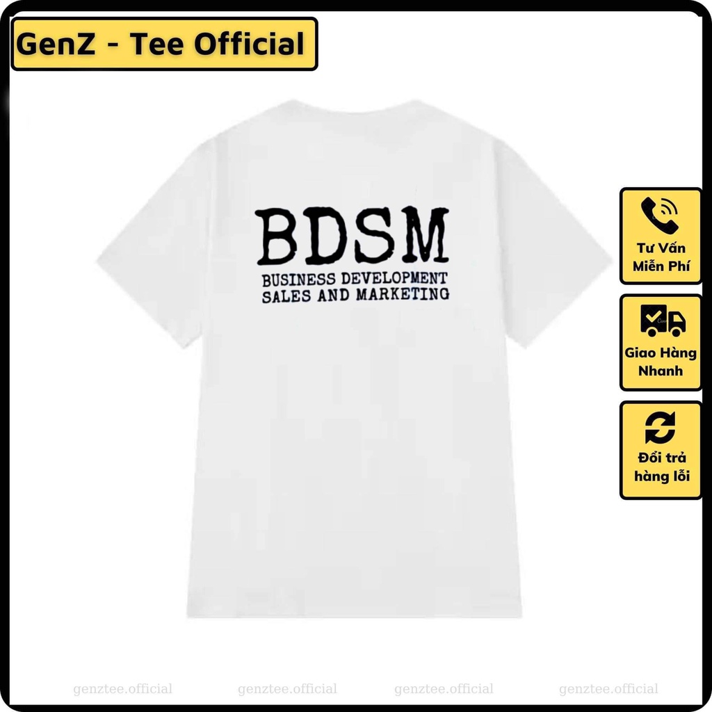 Áo thun BDSM, phong cách trẻ trung năng động form rộng nam nữ đủ size