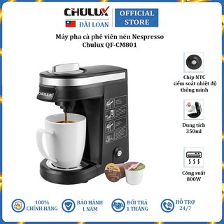 Máy pha cà phê viên nén Nespresso thương hiệu cao cấp Chulux QF-CM801 800W - Hàng Chính Hãng