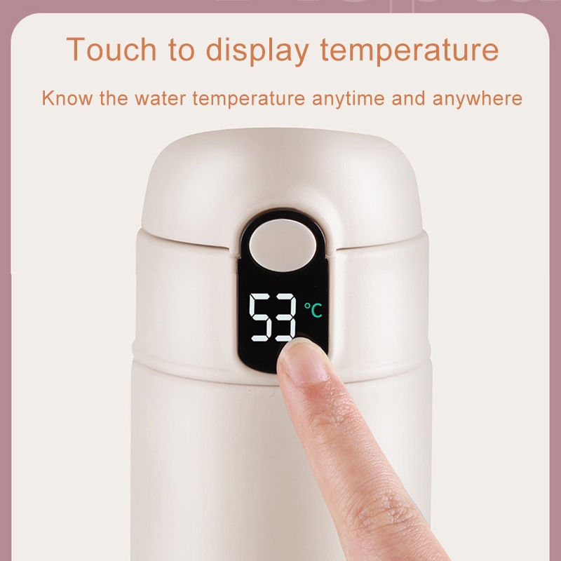 Bình Nước Giữ Nhiệt Thông Minh 600ML Bằng Thép Không Gỉ 316