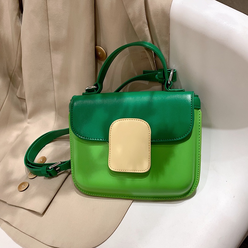 Túi Đeo Chéo Hình Bánh Mì Mềm Màu Tương Phản Dễ Thương Cho Nữ