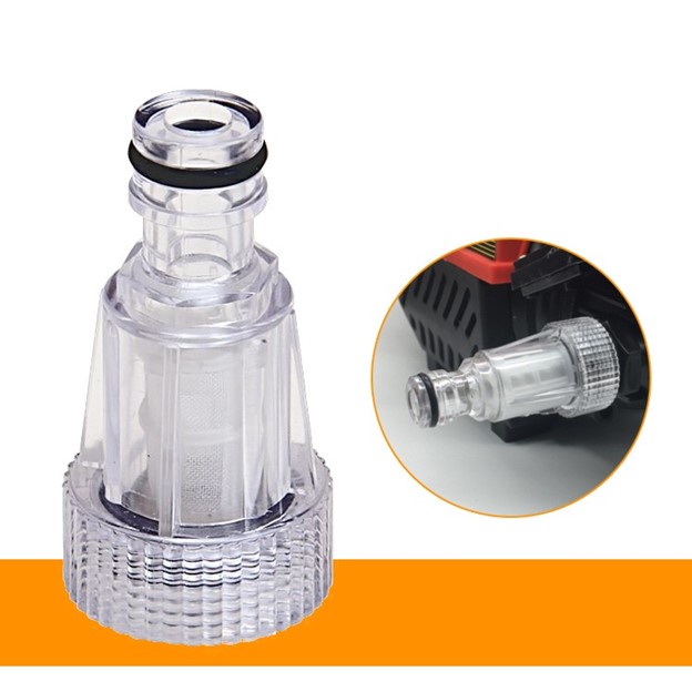 Cút nối, khớp nối, đầu nối đầu vào máy rửa xe có lưới lọc rác