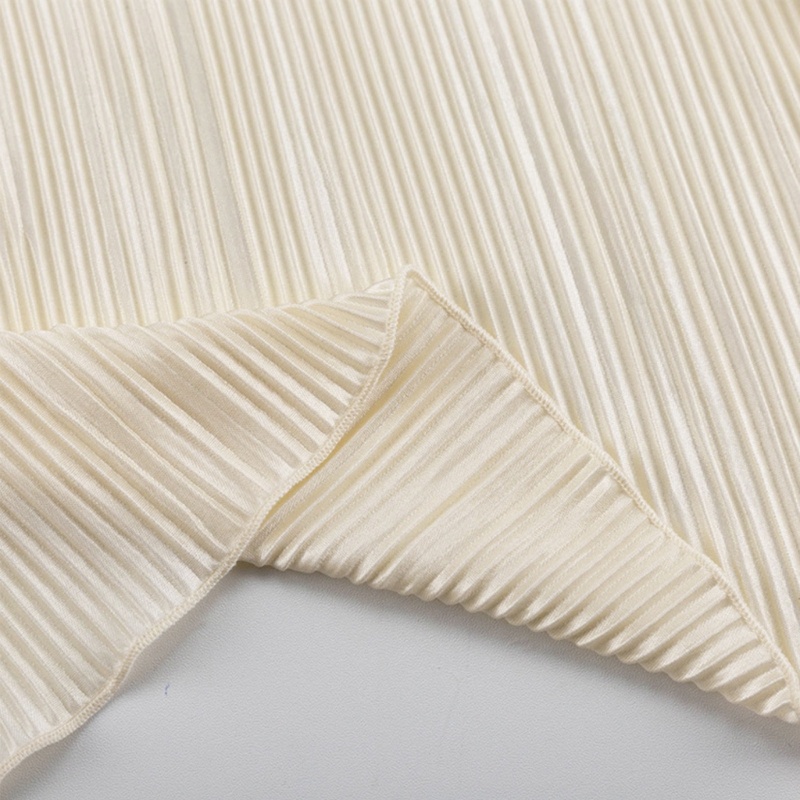 Xiangbao Áo Khoác Cardigan Trơn Tay Loe Dài Xếp Ly Cổ Chữ V Mở Phía Trước Tự Cột Dây Kiểu Pháp Thời Trang Mùa Hè