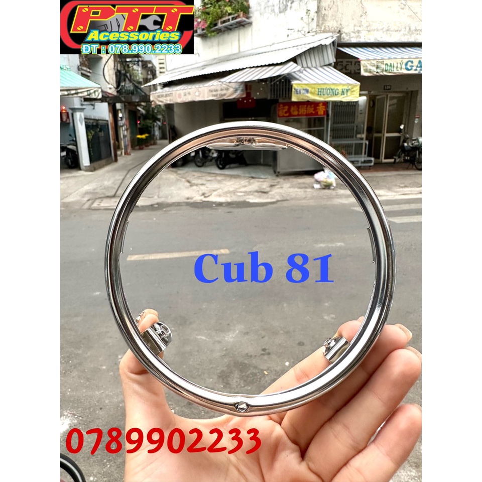 VÒNG PHA ĐÈN XE CUB 78 - 81 INOX