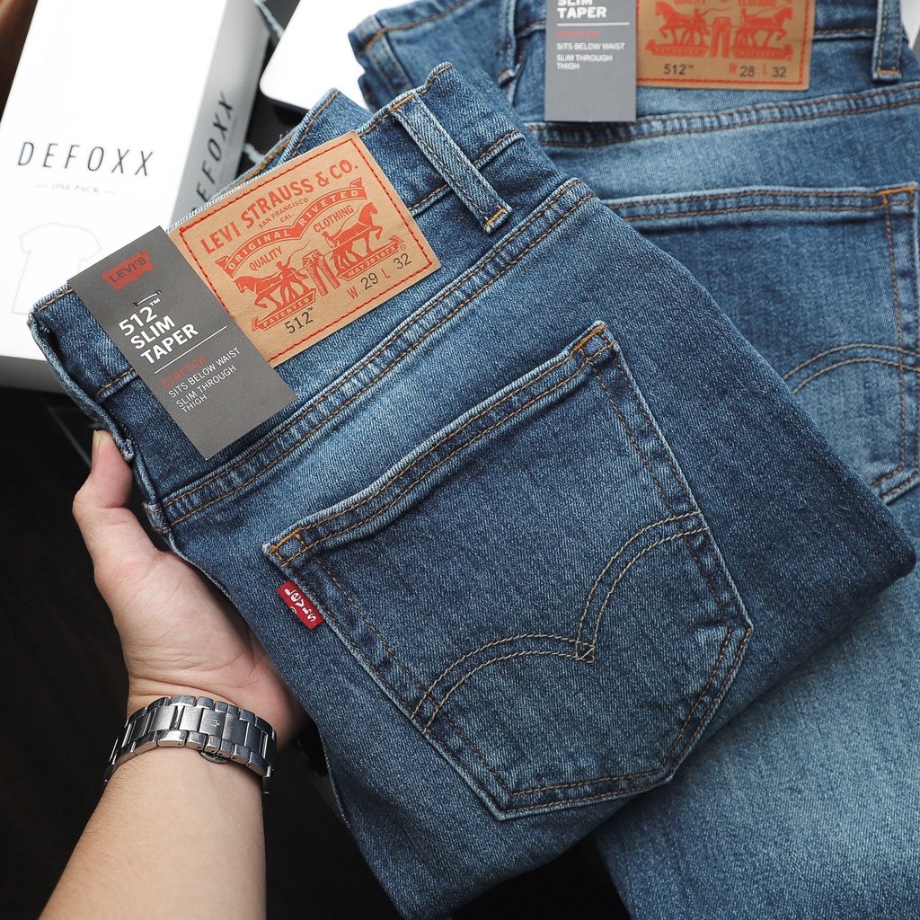 Quần Jean dài nam Levis 512 form Slim Tapper,hàng chính hãng dư xịn xuất khẩu - JLV220960