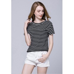 Áo thun nữ kẻ sọc thời trang form vừa 40kg - 60kg
