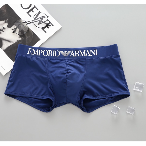 Quần Lót boxer Vải Lụa Lạnh Mềm Thoáng Khí Thoải Mái Cho Nam