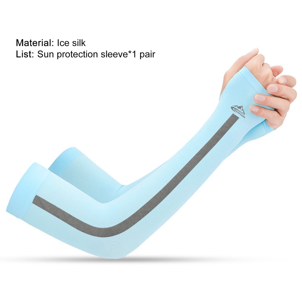 1 Cặp Ống Tay Áo Chống Tia UV Độ Co Giãn Cao Bảo Vệ Khỏi Ánh Nắng Mặt Trời