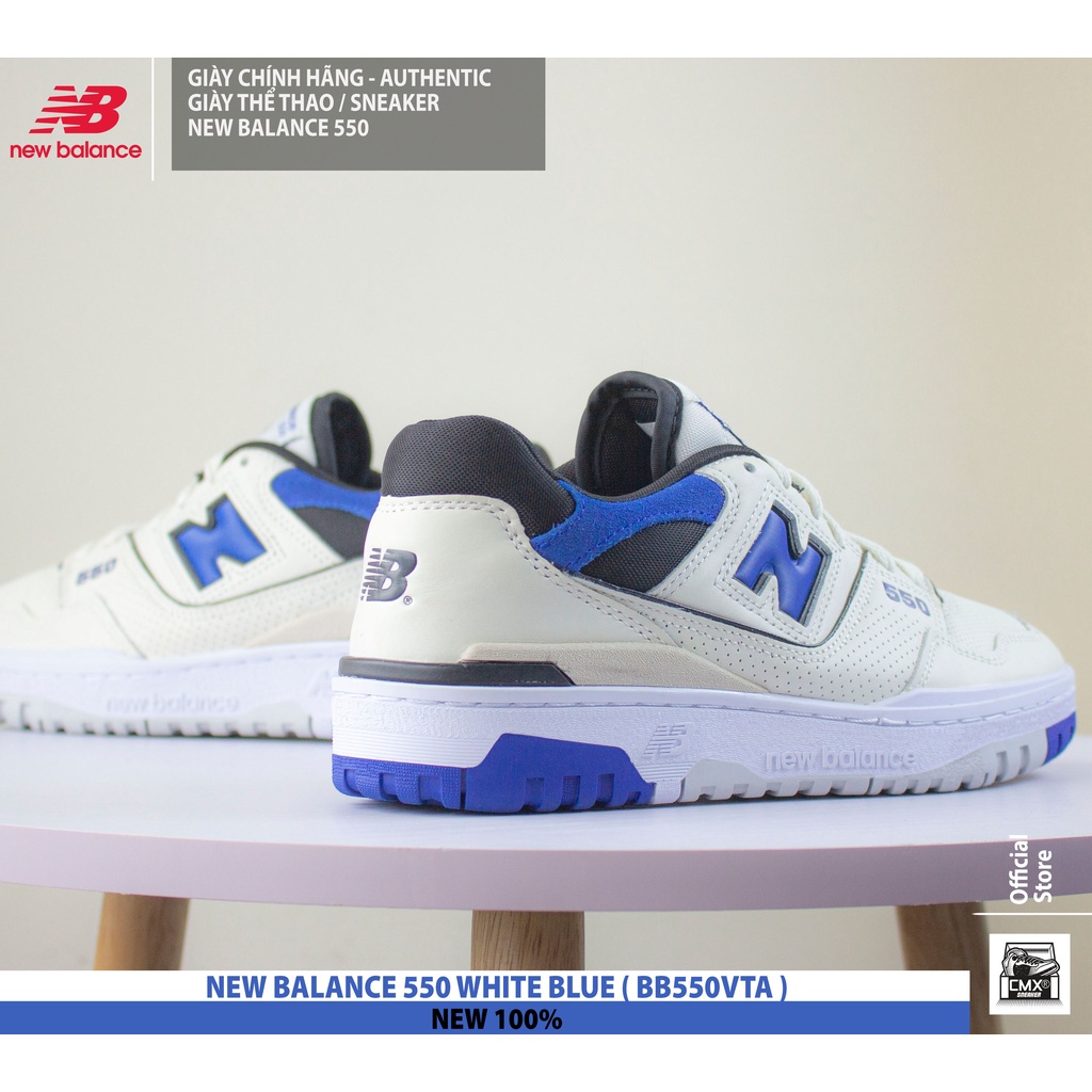 Giày New Balance 550 WHITE BLUE  - AUTHENTIC 100%