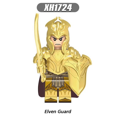 Minifigures, đồ chơi lắp ráp mô hình các chiến binh mặc áo giáp màu vàng, X0315
