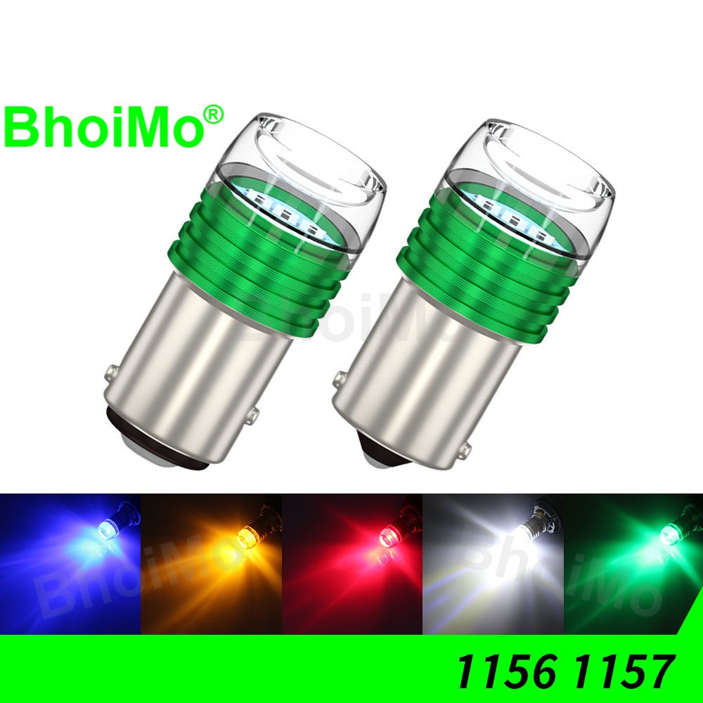 Bóng Đèn LED 4SMD T10 W5W 1156 P21W BA15S 1157 BAY15D P21 / 5W 5630 3SMD DC12V Chất Lượng Cao
