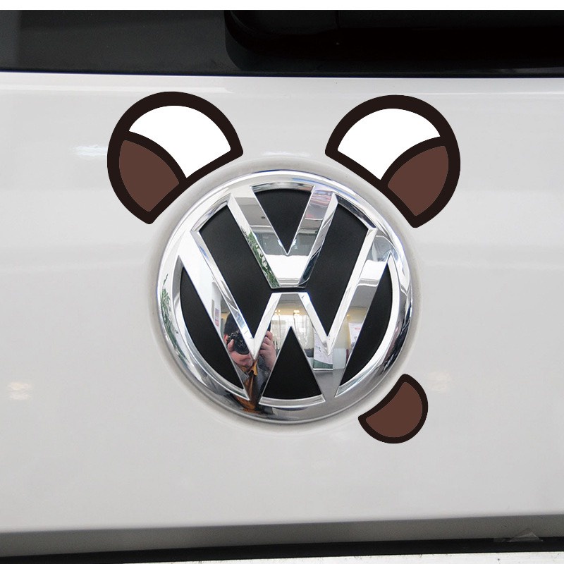 Trang trí ngoại thất xe ô tô Decal dán ô tô dễ thương - Sticker Dán Xe Ô Tô , Decal hình thú cưng dán ô tô dễ thương