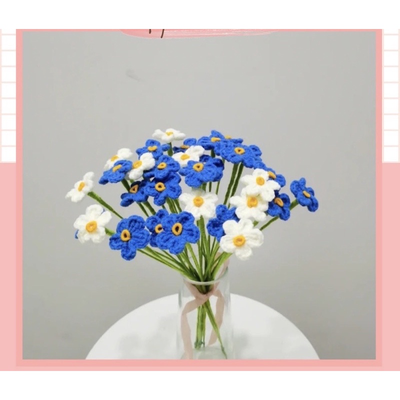 Hoa lưu ly handmade bằng len